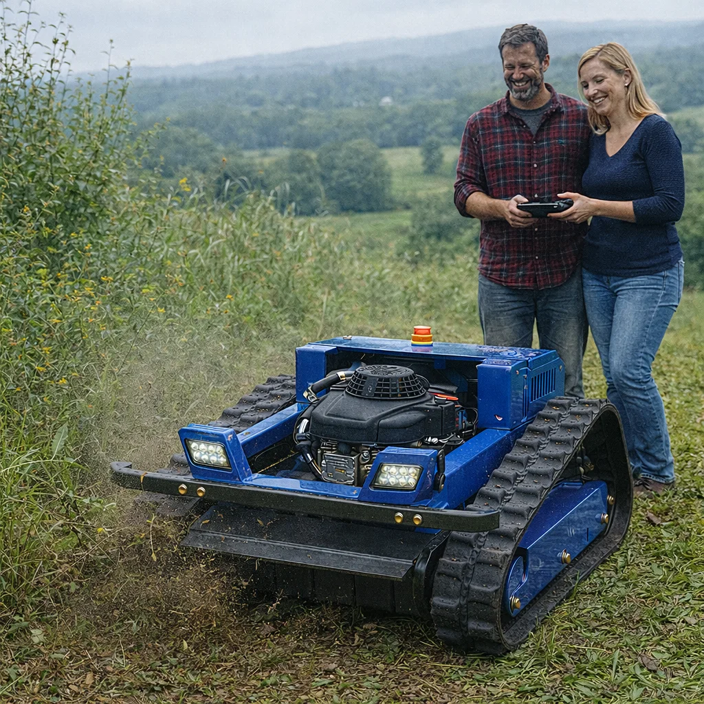 

Customized Hot Selling Mini Lawn Mower Remote Control CE/EPA Certified With Engine And Motor Core Components