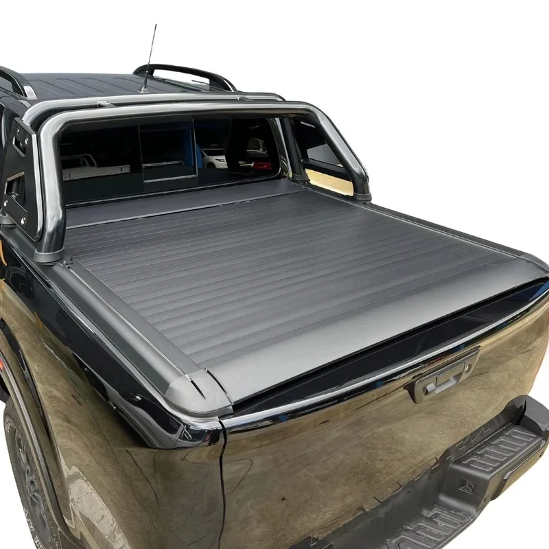 

4x4 Roll up Hard Tonneau Cover Aluminum Electric Barrel Cover Shutter Cover