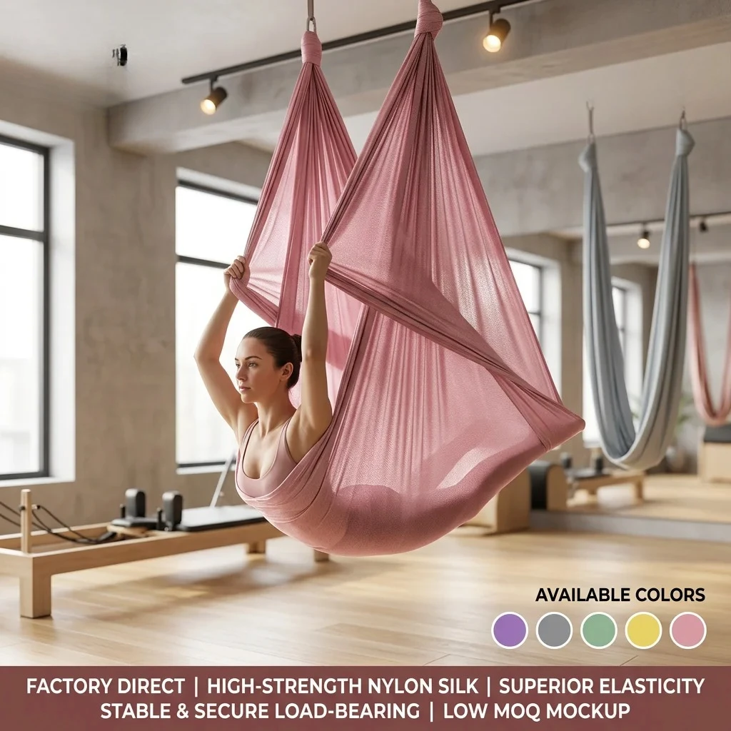 Gravity Aerial Yoga Hammock (with suspension ropes and straps), Customizable