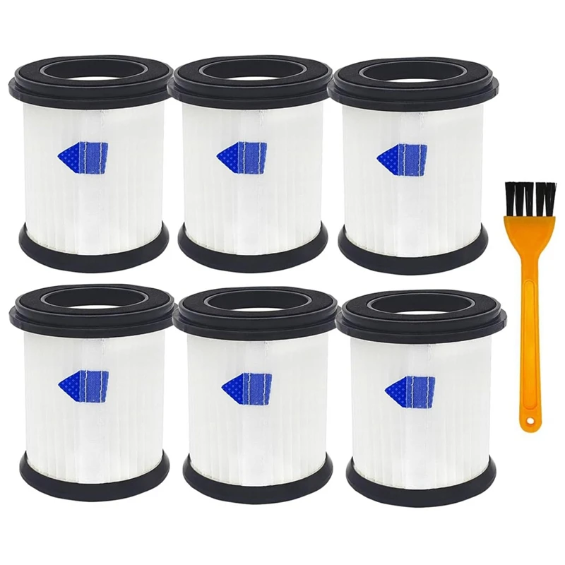 High-Efficiency Filter Replacement For INSE S6T/S6P Pro/N5 Cordless Vacuum Cleaner Filter Replacement-6Pack+1Pc Brush