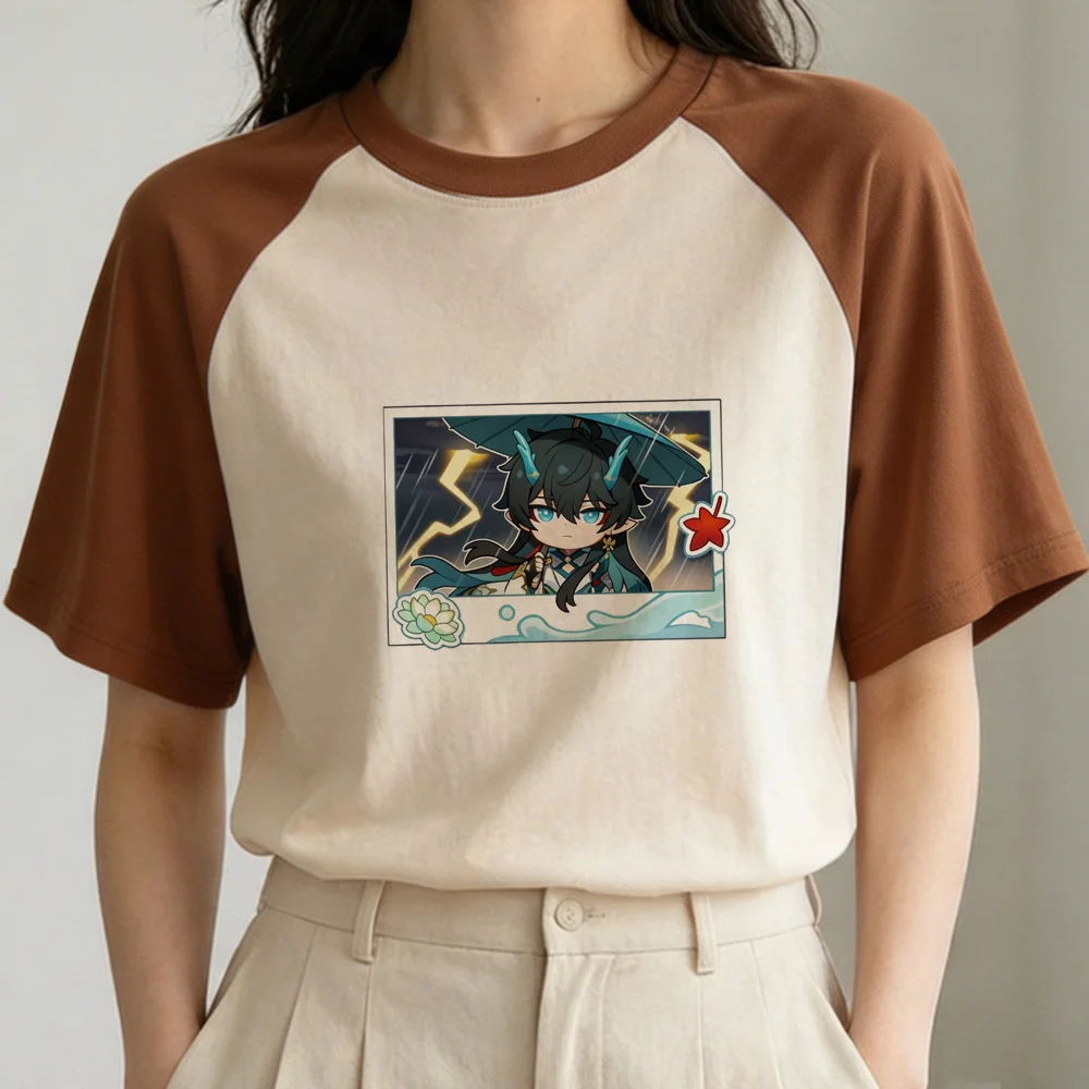 Camiseta Honkai Star Rail para mujer, camisetas psicodélicas de verano, estilo gótico alternativo japonés, camisetas bonitas en oferta, estilo retro de los años 2000