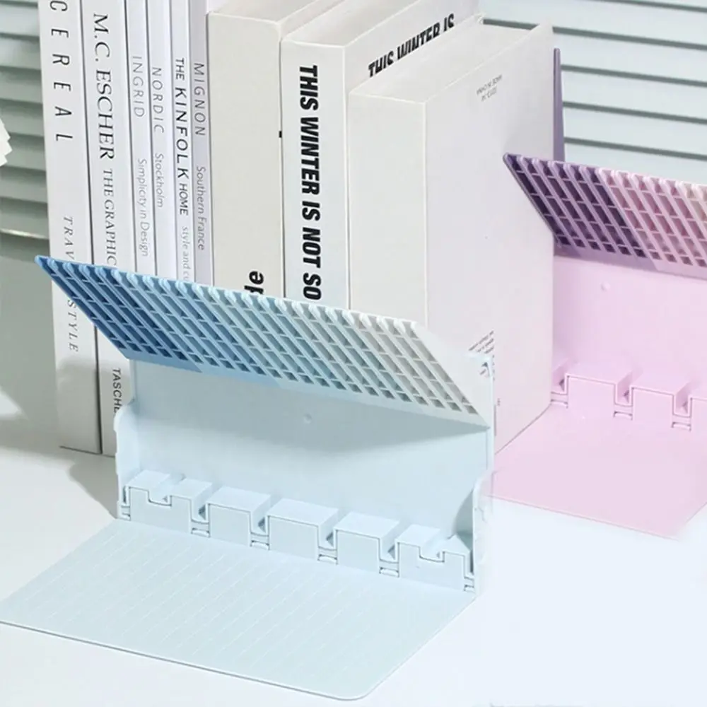 INS Gradient Color Piano Key Bookend Thickened High Quality Organ Book Stand Desk Home Office Book Holder Gift