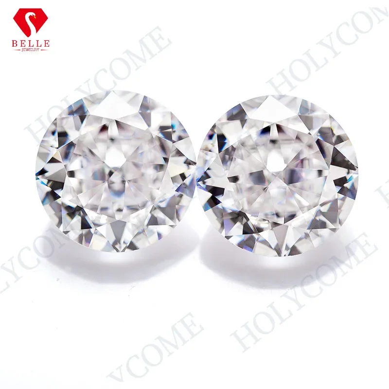 

Moissanite Stone All Size White Crushed Ice Cut Round Shape Loose Moissanite Gemstone Supplier Factory Pass Diamond Test GRA