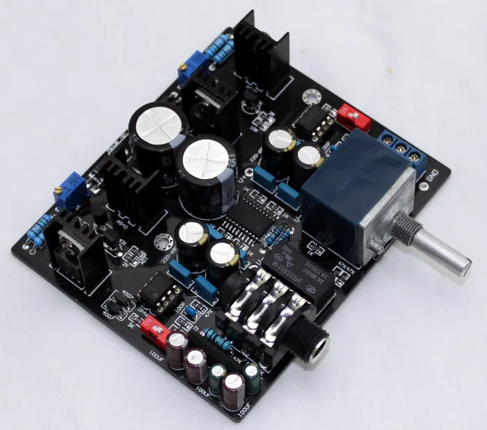 

TPA6120A Headphone Amplifier board dual AC15V-0-15V NE5534 + UPC1237 for 32-600 ohm speaker with ALPS Potentiometer