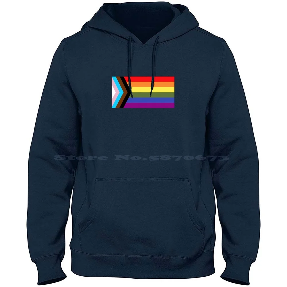 Sydney Pride Festival 2023 100% Cotton Hoodie T Shirt Progress Pride Flag Gay Pride Flag Genderqueer Fluid Gendern Flexible