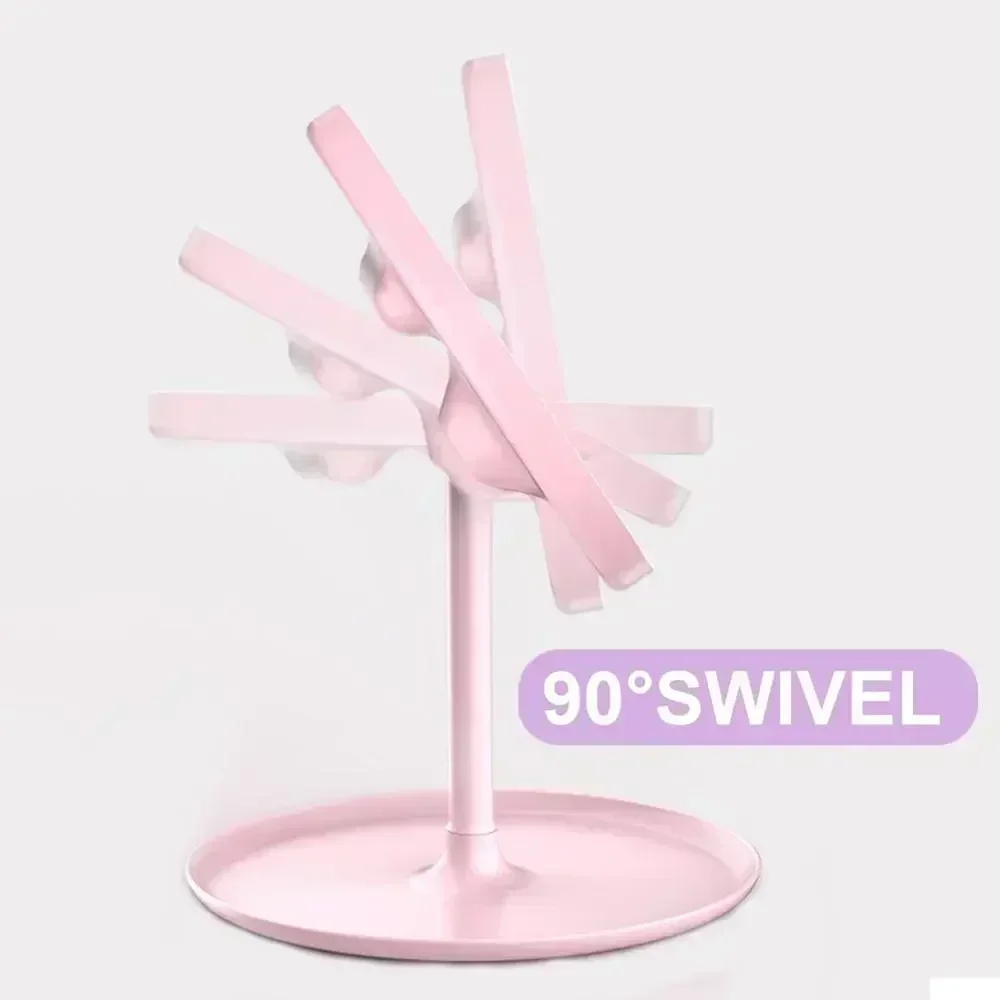 1PC Detachable 3 Modes Makeup Mirror With Light LED Daylight Vanity Mirror Storage Base Mirror With Light Gift USB Rechargable