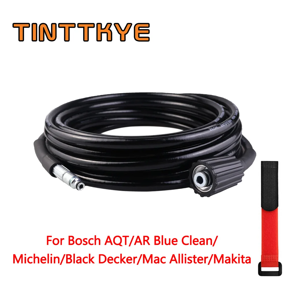 Mangueira de água de alta pressão, 6 ~ 20m, lavadora de pressão, limpeza, tubo de mangueira para bosch aqt ar e m22 michelin black deckker makita mac