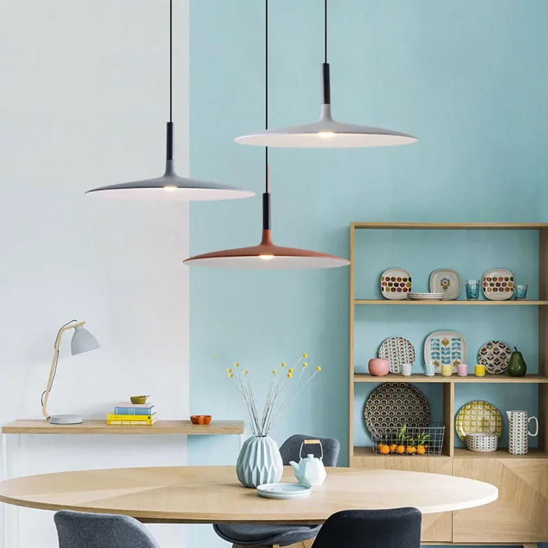 Imagem -04 - Luzes Pendentes Led Nórdicas Lâmpadas de Design de Suspensão Abajur para Cima da Mesa Cozinha Sala de Jantar Decoração de Casa Iluminação