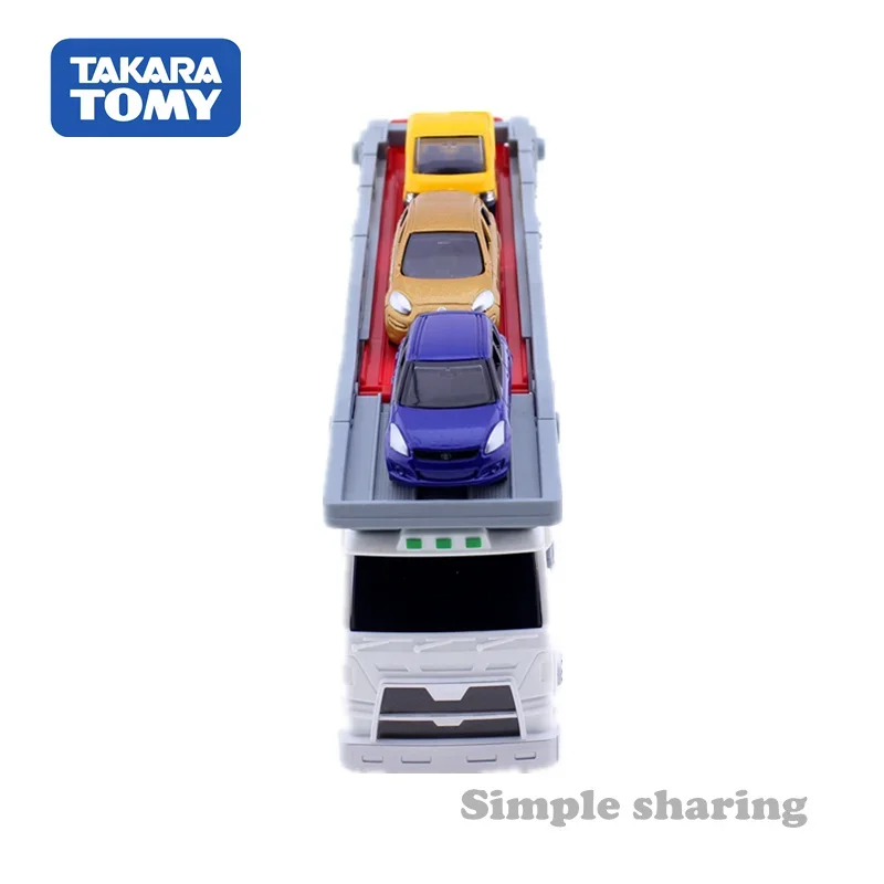 Takara Tomy Tomica Wereld Tomica Carrier Auto Set Met 4 Nissan, Suzuki, Toyota, speelgoed Motor Voertuig Diecast Metaal Model