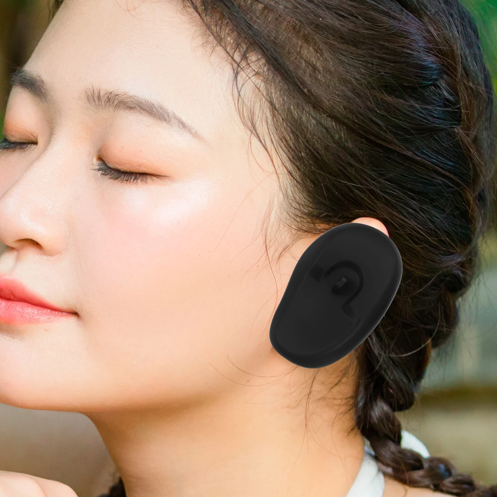 6Pairs Hair Dye Earmuffs Silicone Ear Protectors Stylish Comfortable Fit Professional Salon Barber Home DIY Black