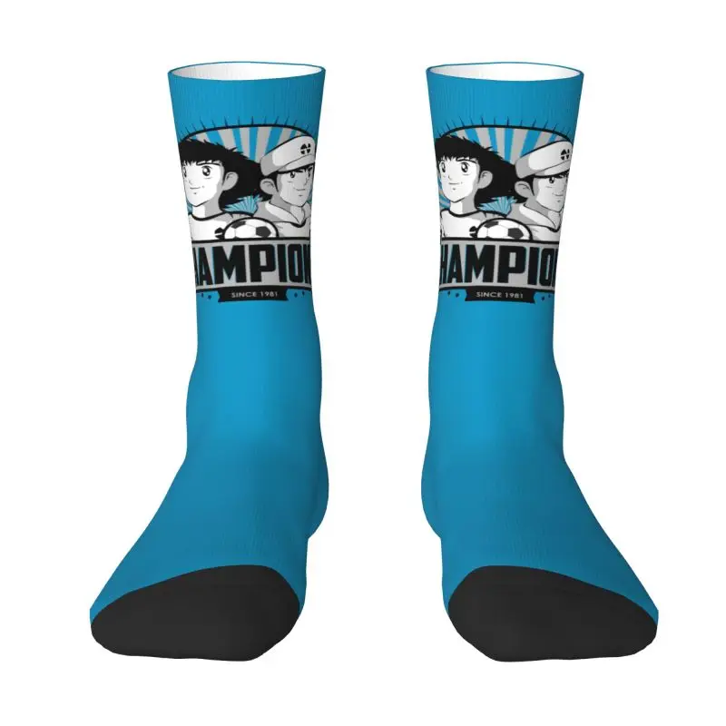 

Novelty Printed Fashion Captain Tsubasa Socks for Men Women Stretch Summer Autumn Winter Japan Footballer Anime Crew Socks