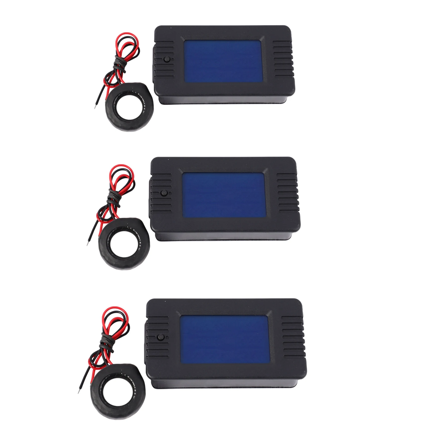 ABFU-3X Newest AC 6In1 220V 100A Single Phase Digital Panel Amp Volt Current Meter Watt Kwh Power Factor Meter With Coil CT