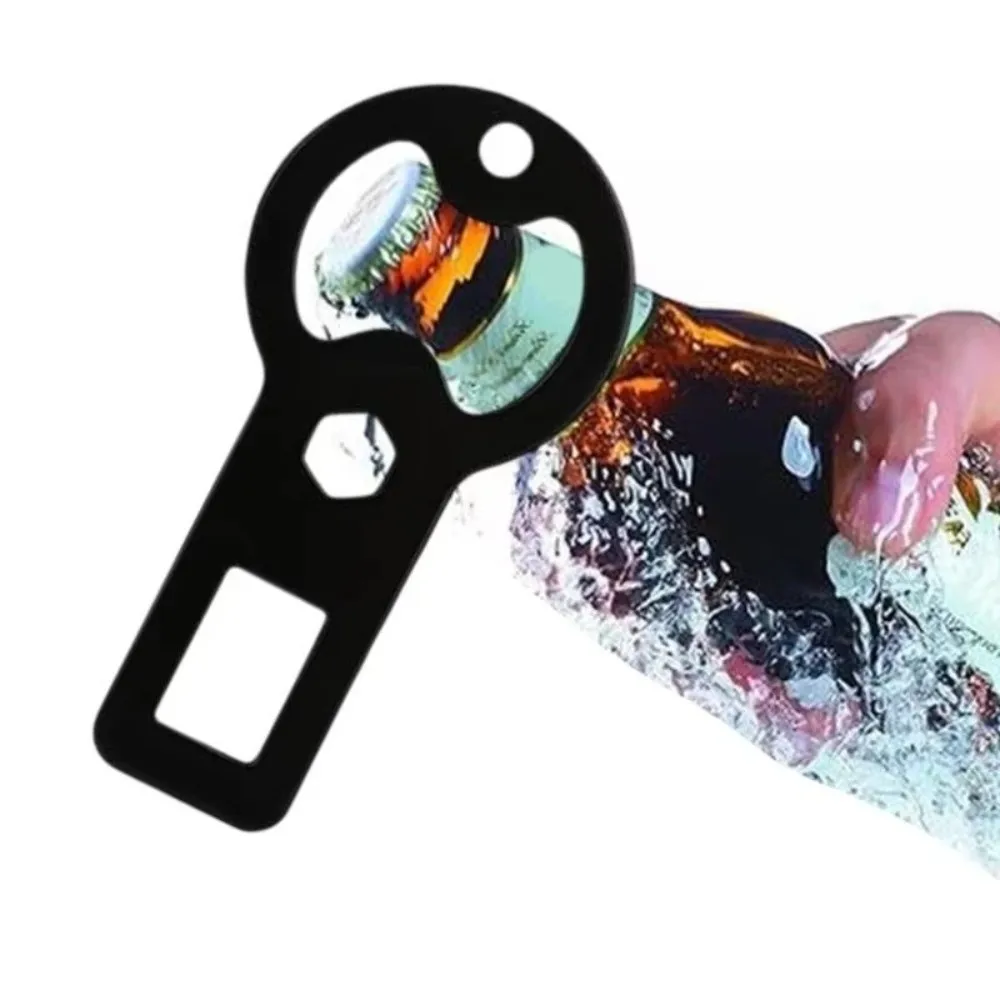 New Metal Soda Carbonated Drink Can Opener Anti Slip Beer Keychain Outdoor Gadgets