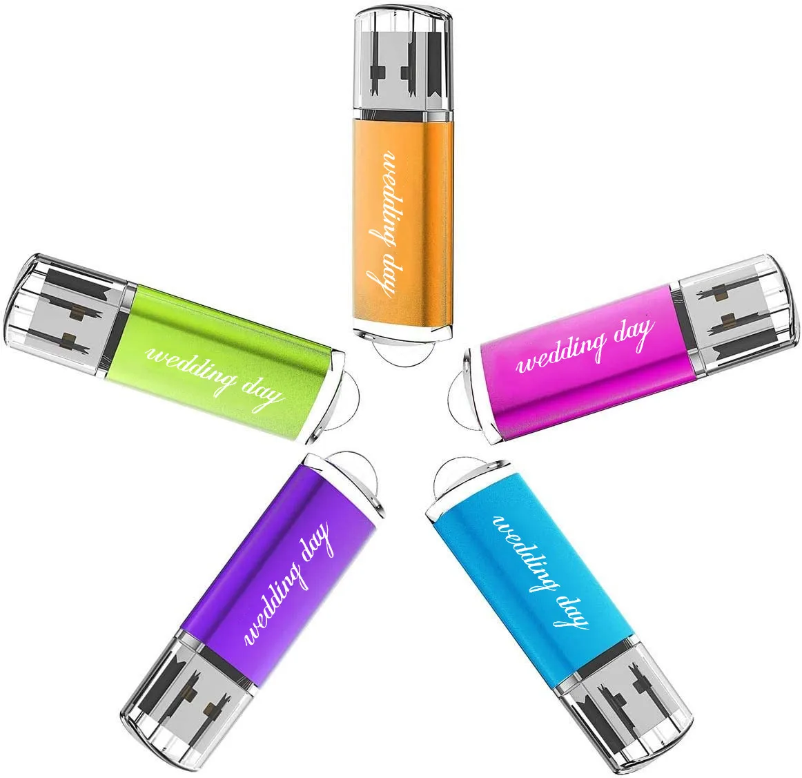 حر مخصص الزفاف يوم شعار ملون المعادن USB2.0 فلاش حملة ضوء ليد أحمر 4 جيجابايت 8 جيجابايت 16 جيجابايت 32 جيجابايت 64 جيجابايت ذاكرة عصا