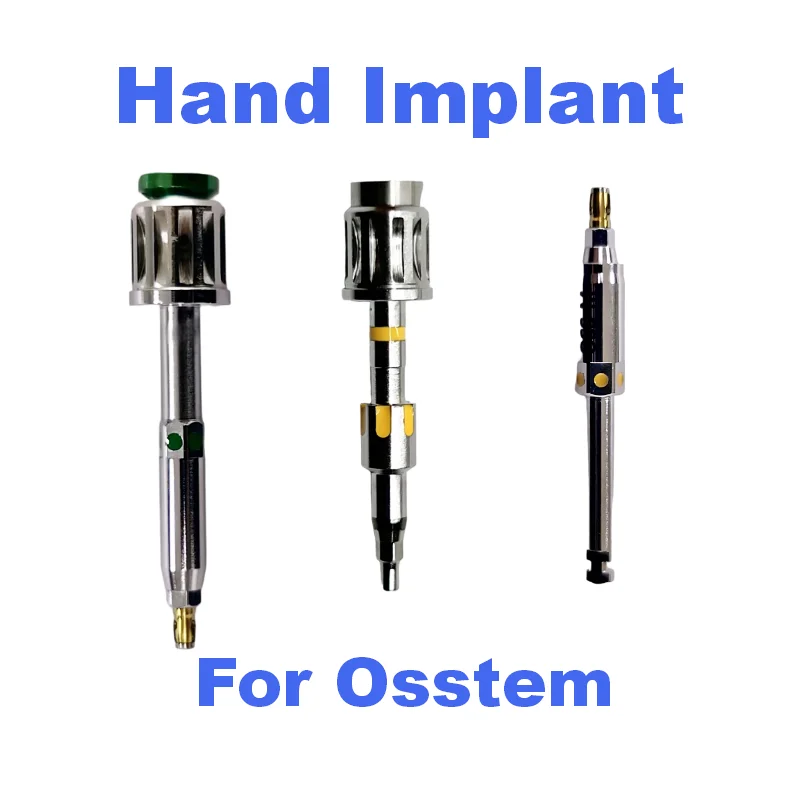 Surgical Dental Implant Manual Screwdriver Tool Compatible with Osstem System High Grade Stainless Steel Hand Driver Kit Sets