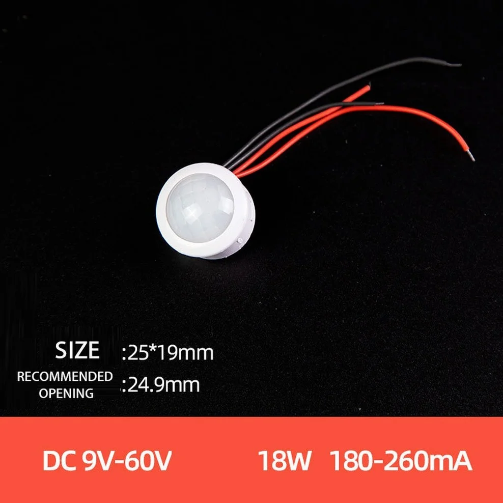 DC 12V 24V PIR rilevatore di sensore automatico di movimento a infrarossi interruttore di luce IR intelligente lampada da esterno per interni a