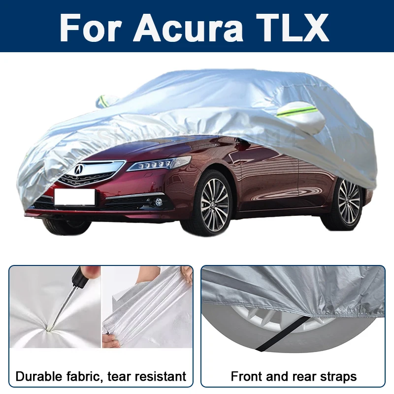 

Outdoor Full Car Cover For Acura TLX with Reflective Strips Waterproof Snowproof Dustproof UV Protection Auto Exterior Accessory