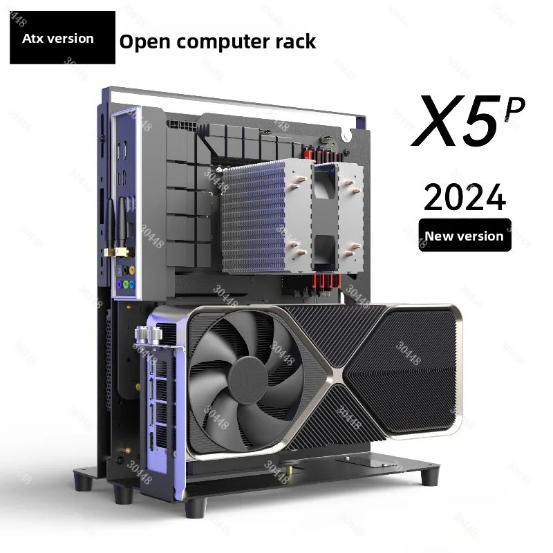 حافظة كمبيوتر بإطار مفتوح ATX KooZero IceShip X5P 2024 حافظة سطح المكتب #3