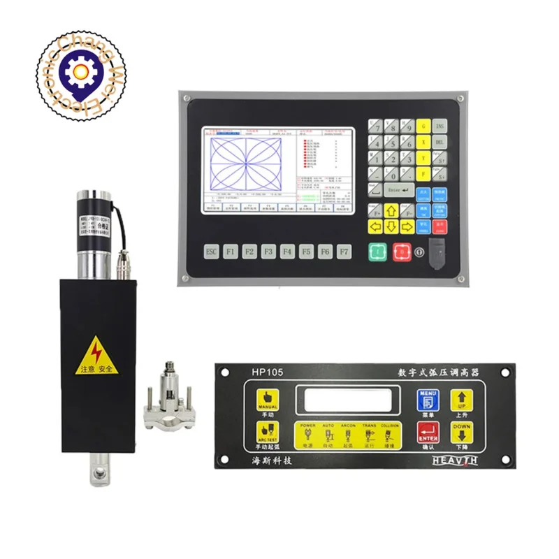 CNC 2-axis plasma flame control system SF-2100C torch height controller HP105 lifter JYKB-100-DC24V