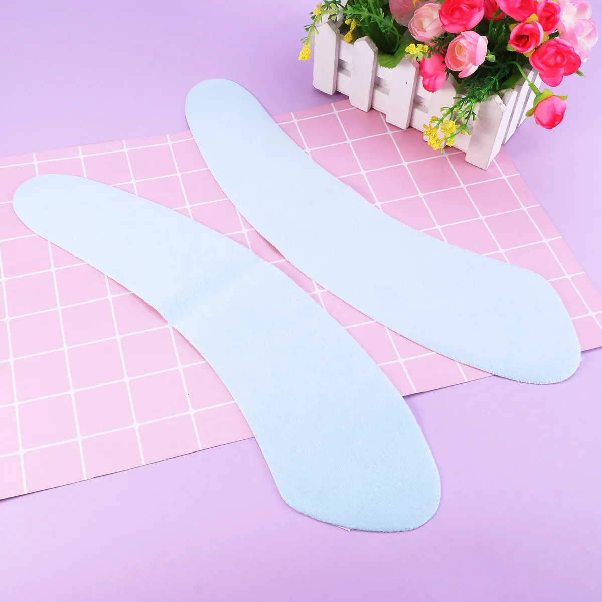 1Pair Warm Toilet Seat Pads Soft Polyester Round Covers Sticky Design Toilet Seat Cushion Warmer for Winter Cold Days Sky Blue