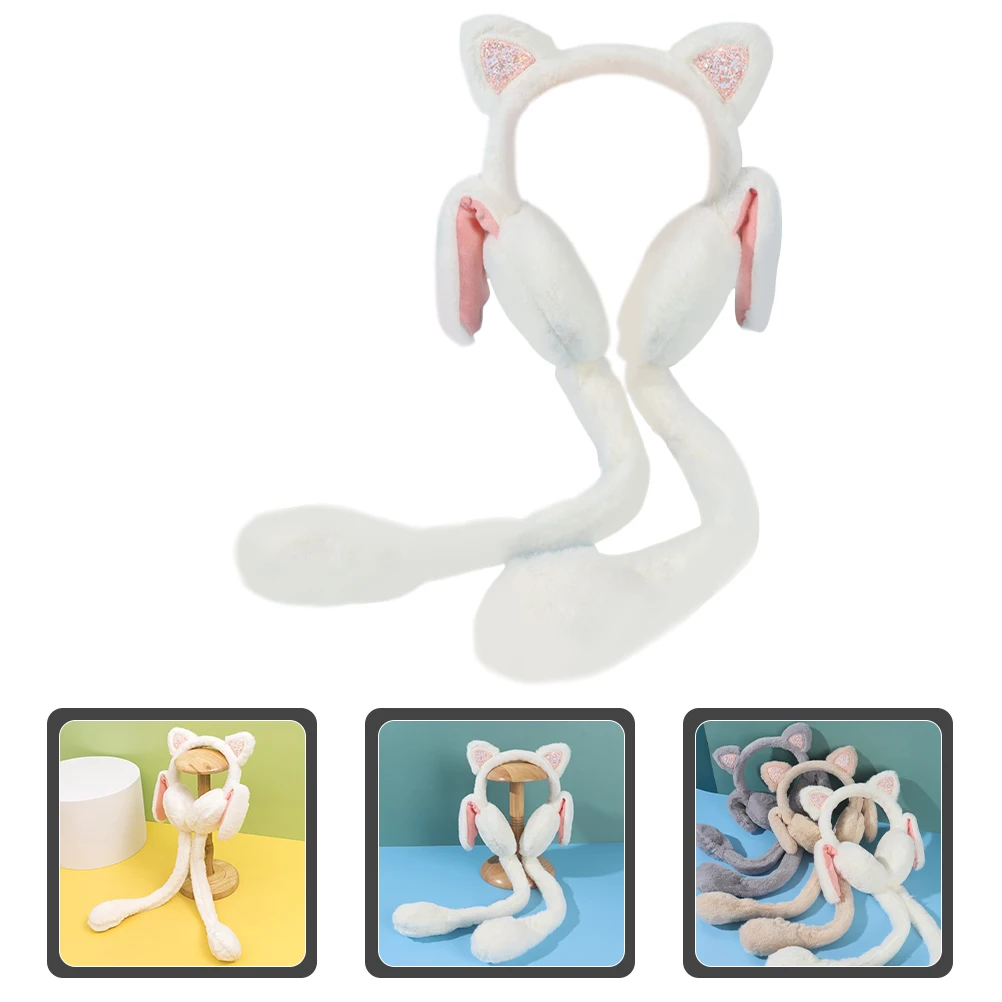 

Rabbit Earmuffs Winter Ear Warmer Cartoon Earmuff Women Girls Faux Ear Muff One Size Fits Most Cozy Soft