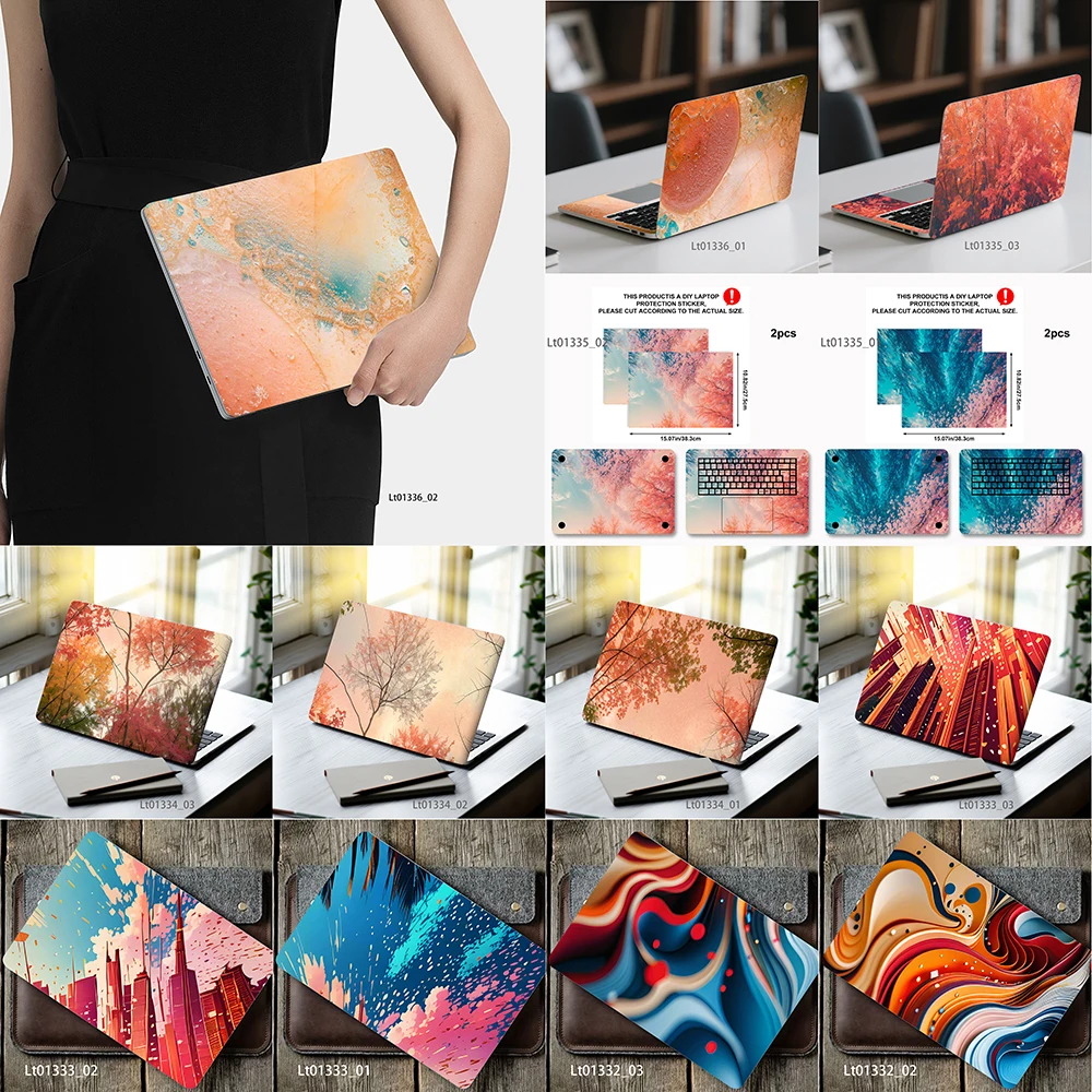 Autumn Tree View Laptop Skin Sticker, Waterproof Vinyl Decal for 12-17 inch MacBook HP Lenovo Dell Notebook