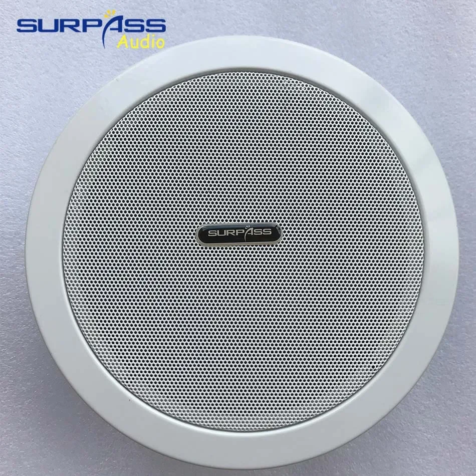 6,5 дюймовый потолочный динамик с задней крышкой для домашней фоновой музыкальной системы, PA System Roof звуковой сигнал сабвуфера