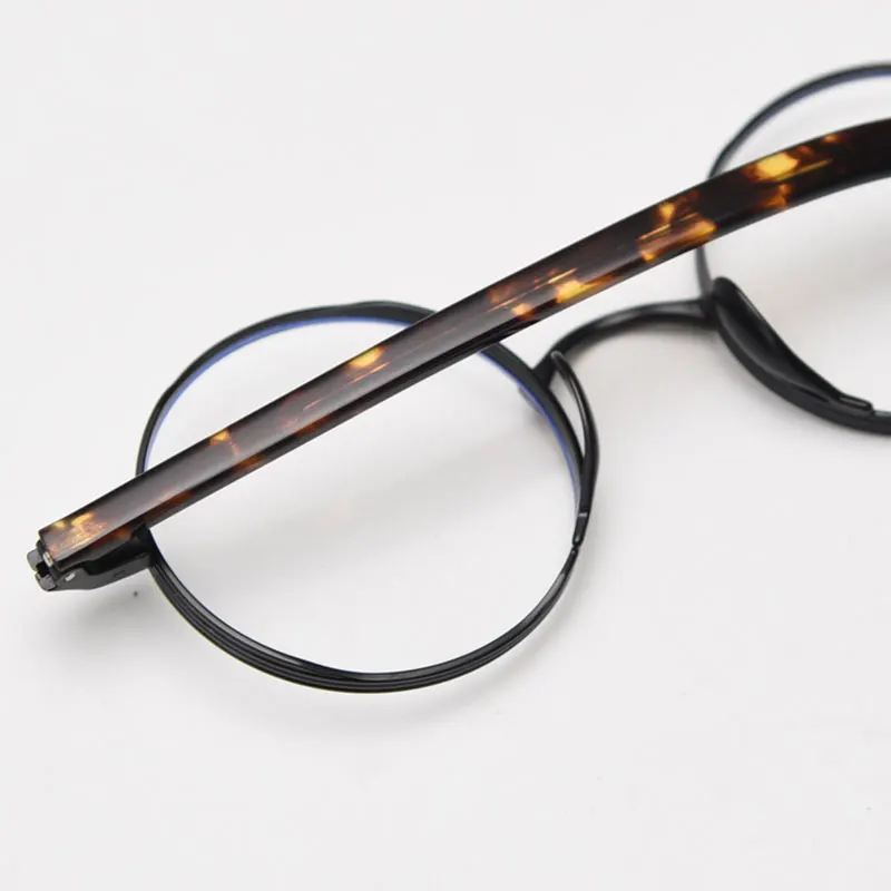 Mimiyou Alloy Retro Round Glasses Frame Women Blue Light Optical Eyewear Men Eyeglasses Frame Clear UV400 Computer Glasses