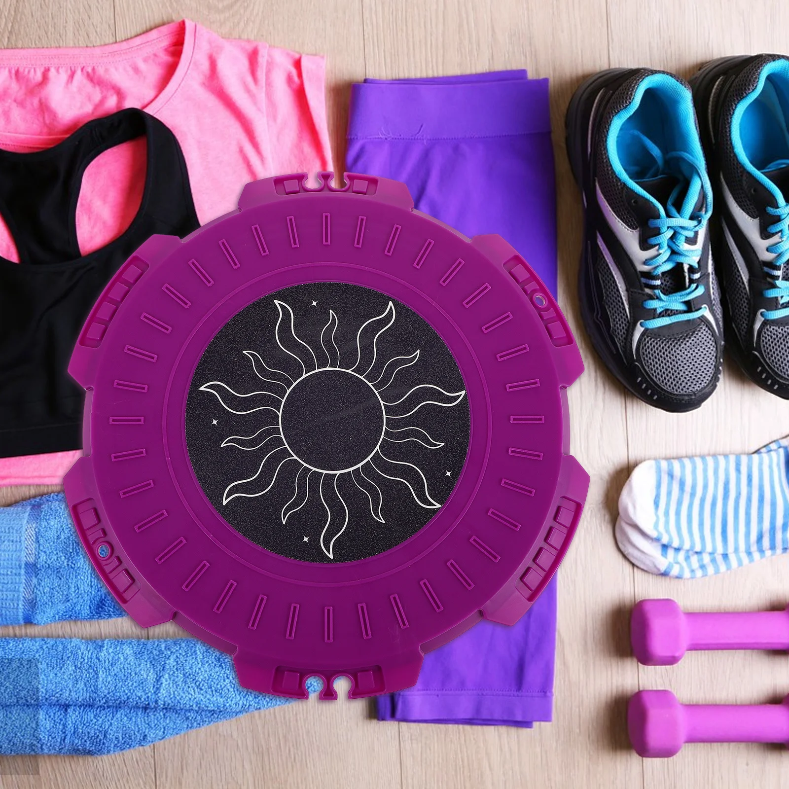 لوحة لف الخصر ذات سطح واسع لتدريب الخصر الفعال وتخفيف أسفل الظهر وتمارين اللياقة البدنية