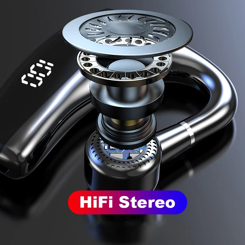 V9S Bluetooth 5.2 Earphone Sport Driver Car Wireless Headphone With Mic HD Handsfree Calling Stereo Music Business Headset