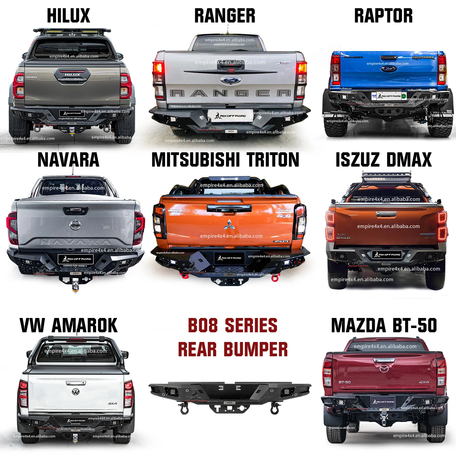 4x4 pickup Steel bullbar front bumper rear bumper roll bar side step for NISSAN NAVARA NP300 FRONTINER D40 2007~2023