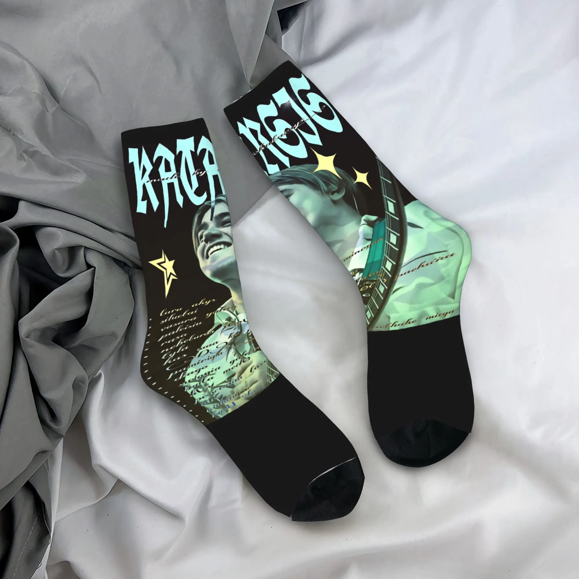 

Носки Katarsis: Готические теплые мягкие носки для пар, осенние, на заказ, с защитой от скольжения, для скейтбординга