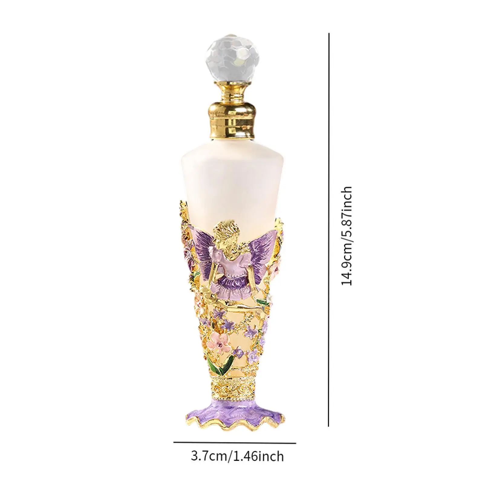 Frascos De Perfume De Vidro 25ml, Portátil, Garrafa De Óleo Essencial, Extravagante, Vazio Para Mulheres, Lembrança De Meninas, Favores De Casamento