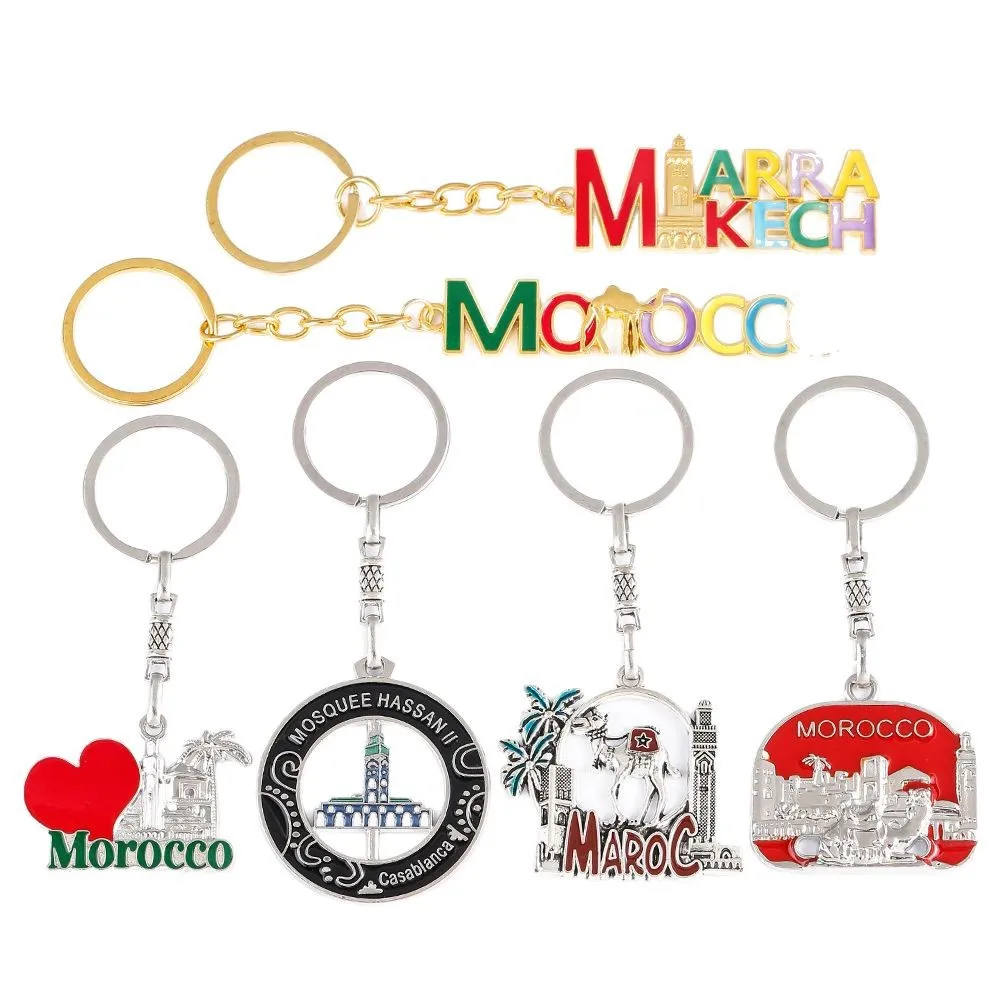 diy retro alloy oil-dripping jewelry accessories, tourist souvenirs, keychain accessories, and fashionable clothing accessories