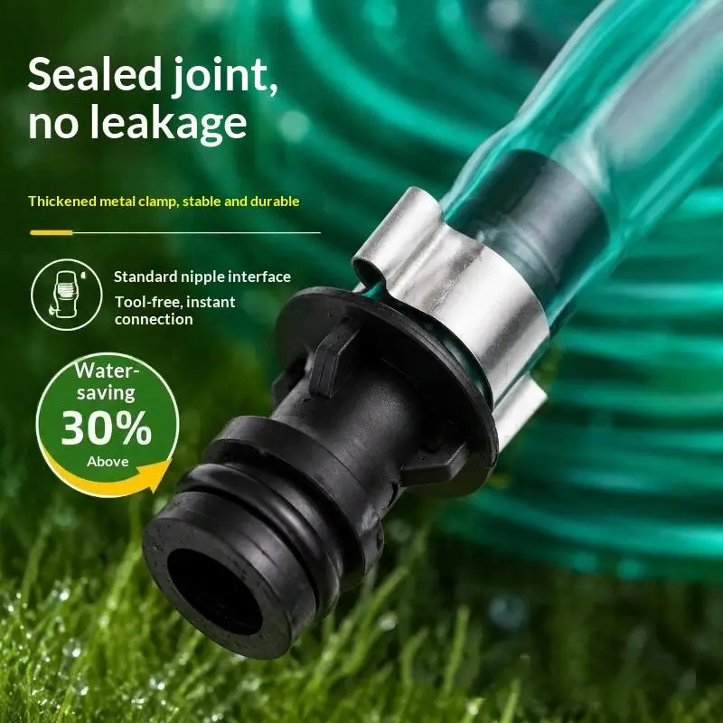 1Pc 7.5M Multi Directional Sprinkler: Soaker Hose Durable Flat Water Saving Tubing Lawn
