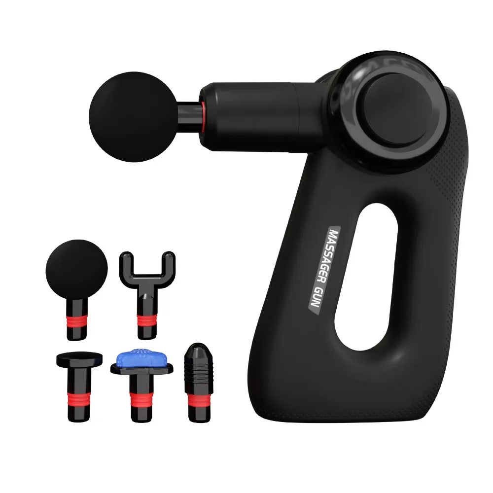 Muscle Fascia Gun Leg Waist Foot Cervical-Spine Massager; Vibrating Neck-Fascia Gun; Full-Body Massage Stick/Mallet 4 Massage