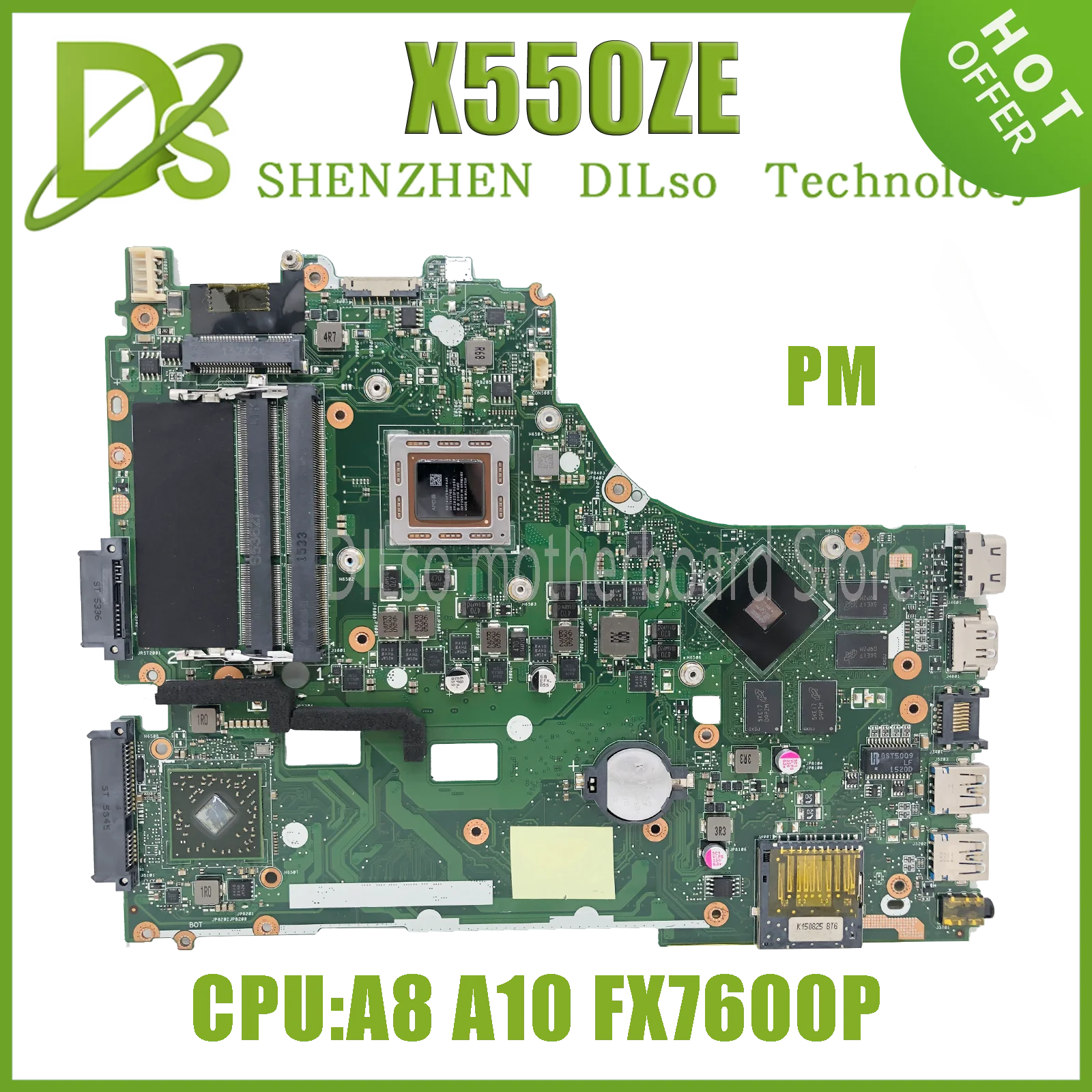 KEFU X550ZE For ASUS X550ZA VM590Z K550ZE F550ZE A550ZE Laptop Motherboard type1 LVDS OR type2 EDP A8 A10 FX7600P 7500P UMA PM