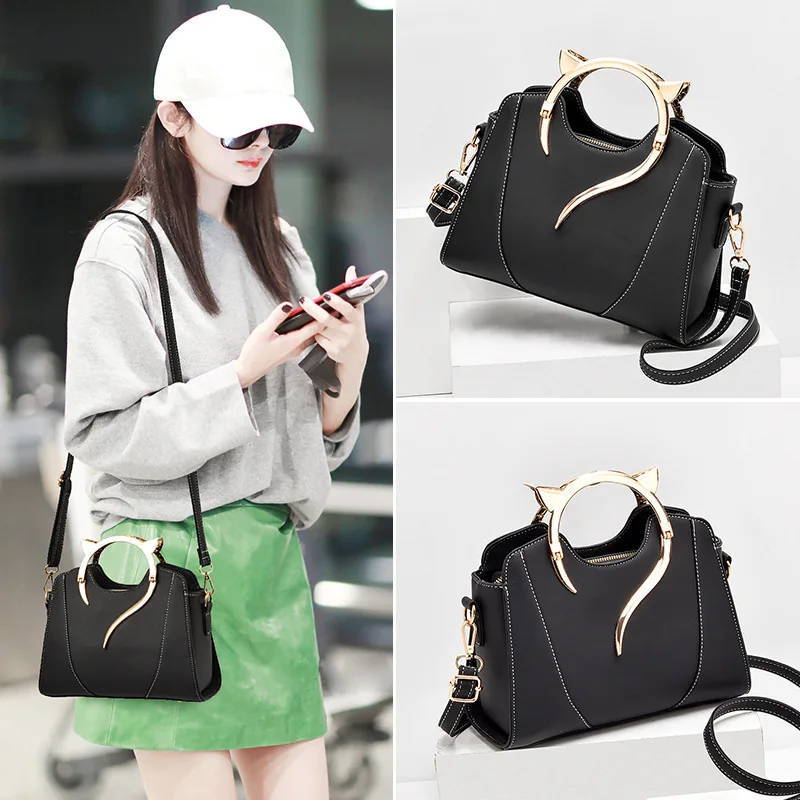 2023 Simple Trend Ladies Small Bag New Handbag Temperament Shoulder Bag Fashion Cat Handbag Atmospheric Crossbody Bag