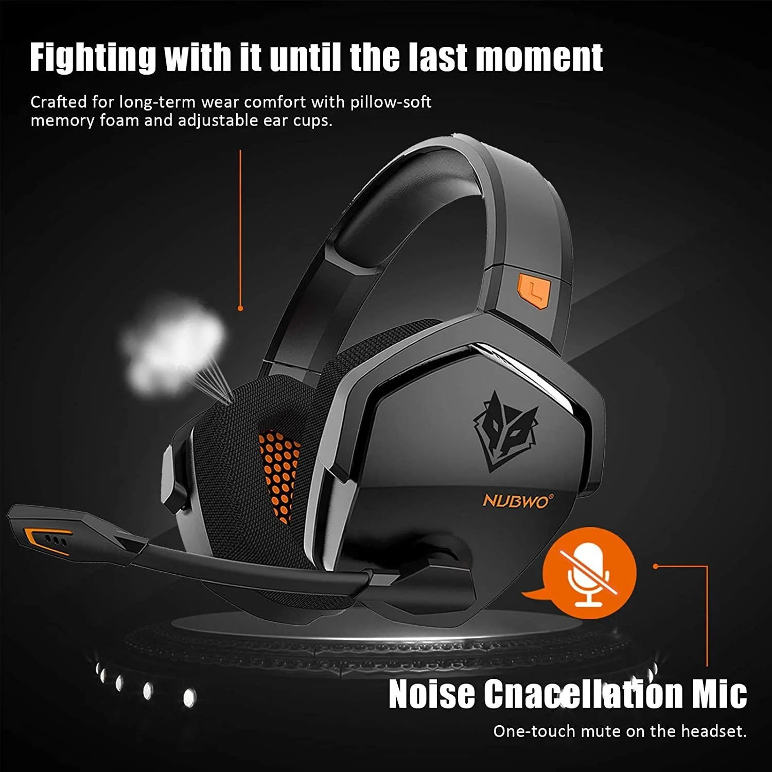 Nubwo G06 Draadloze Gaming Headset Voor Ps5 Ps4 Pc Laptop Over Oor Hoofdtelefoon Met Microfoon 2.4G Bt Draadloze/Bedrade Headsets Voor Games