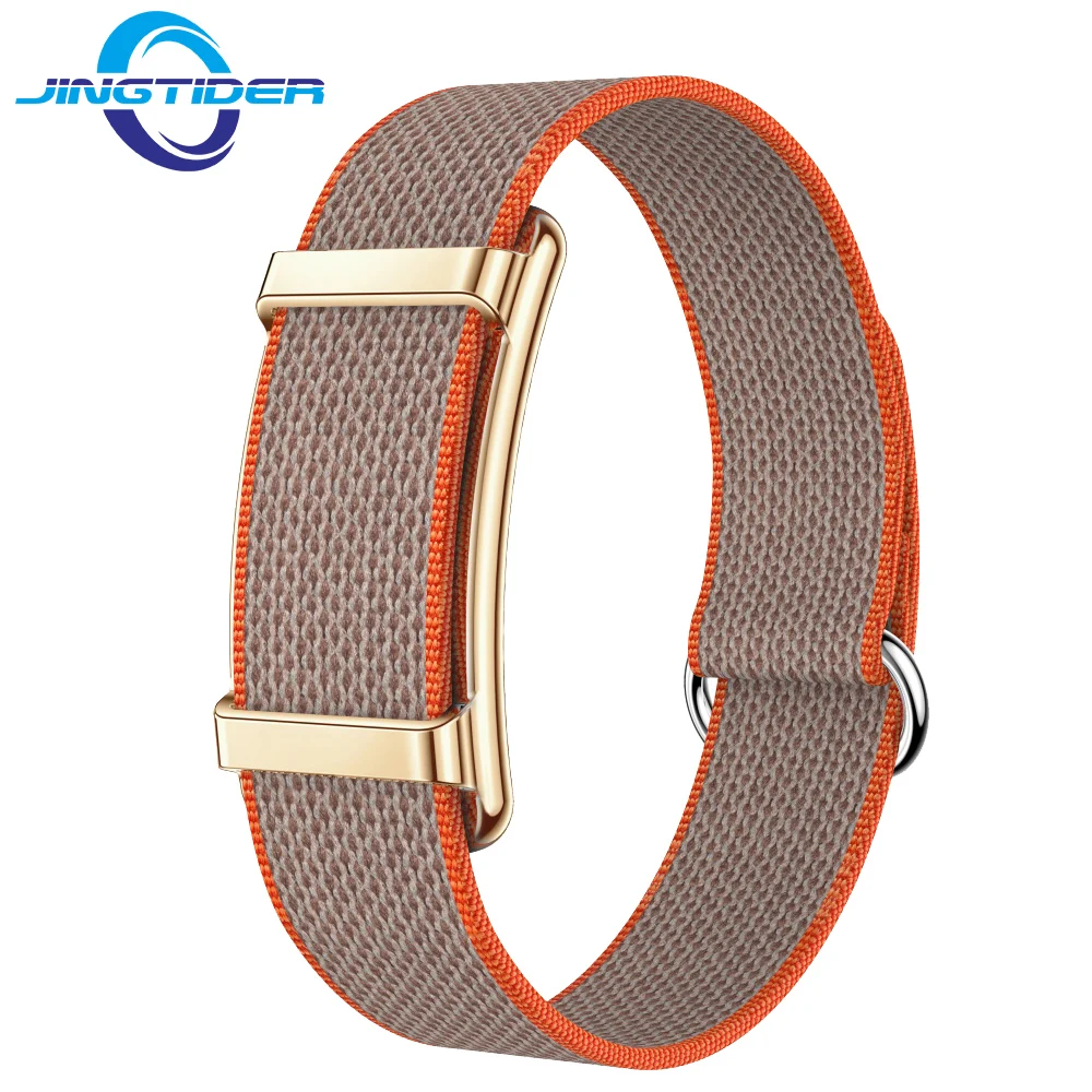 NB2 Screen‑Less Fitness Tracker Smart Bracelet Woven Nylon Strap HRV Heart Rate Blood Oxygen Monitor IP68 Waterproof Smart Band