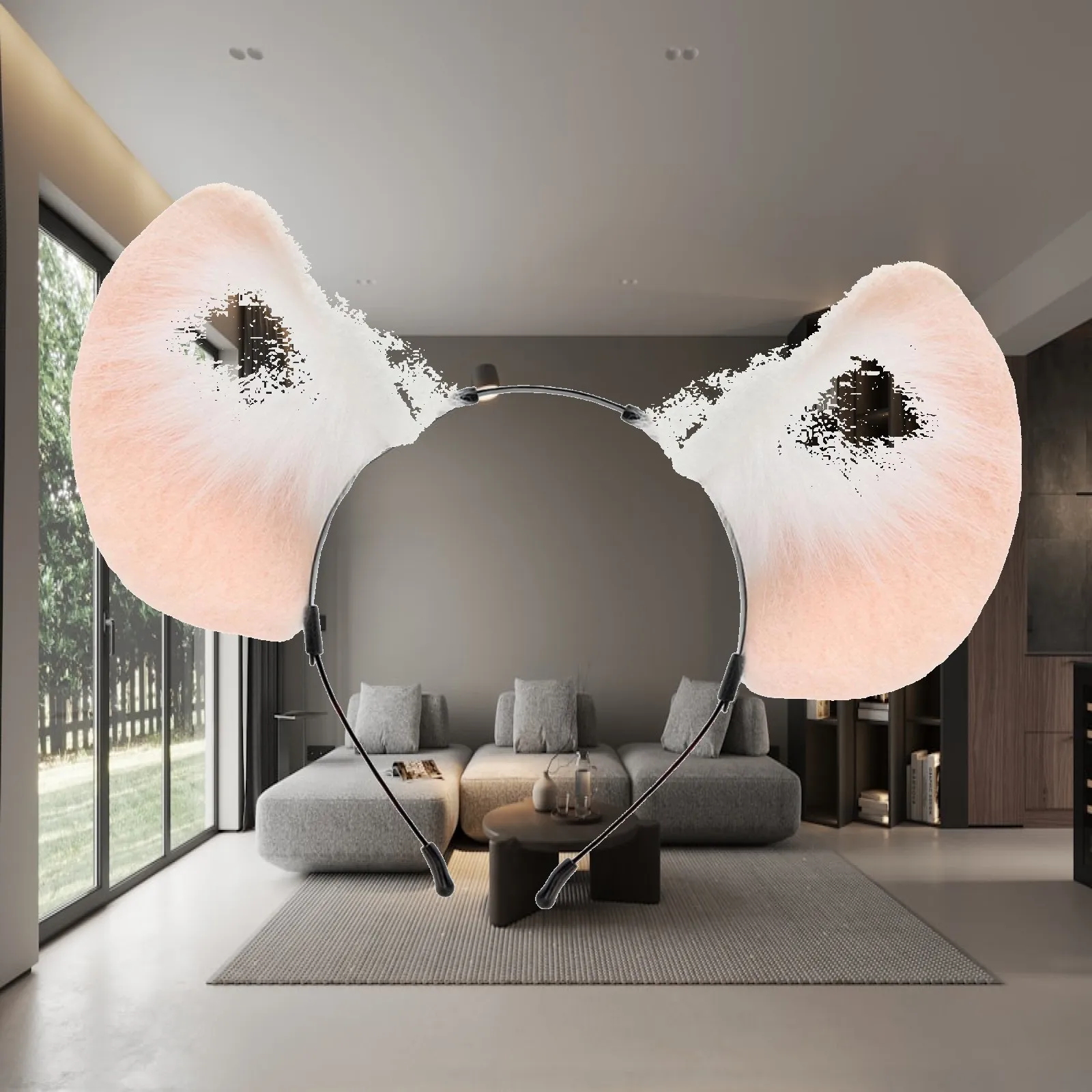 Mouse Ears Headband Cosplay Cute Costume Accessories Ears Hair Hoop for Party Stage Performances Performance Role Play Halloween