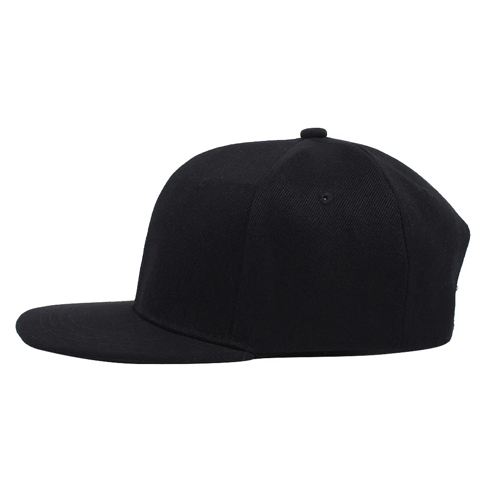1 hat flat-brimmed hip-hop hat  solid color light board flat-brimmed hip-hop baseball cap men's and women's same style