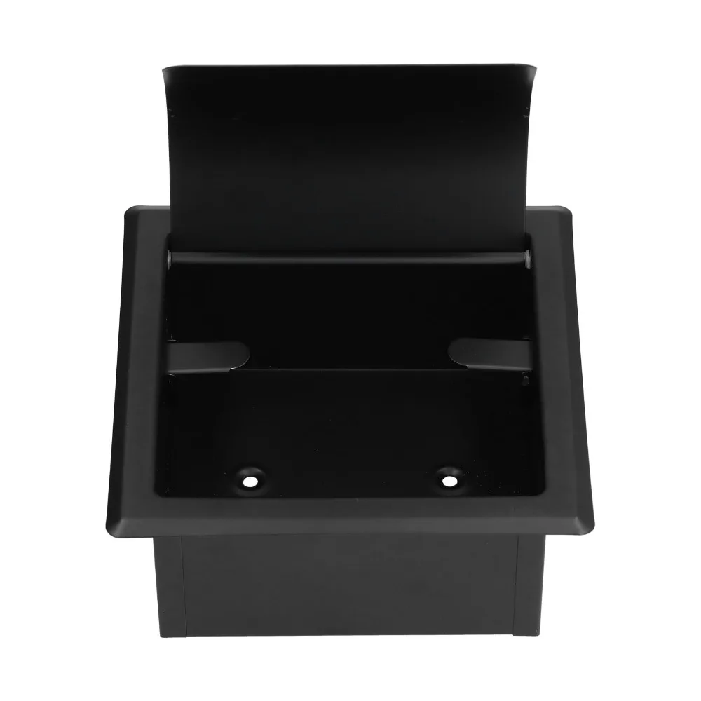 Stainless Steel Toilet Paper Holder Black With Cover Recessed Toilet Paper Holder Embedded Wall Mount Tissue Holder