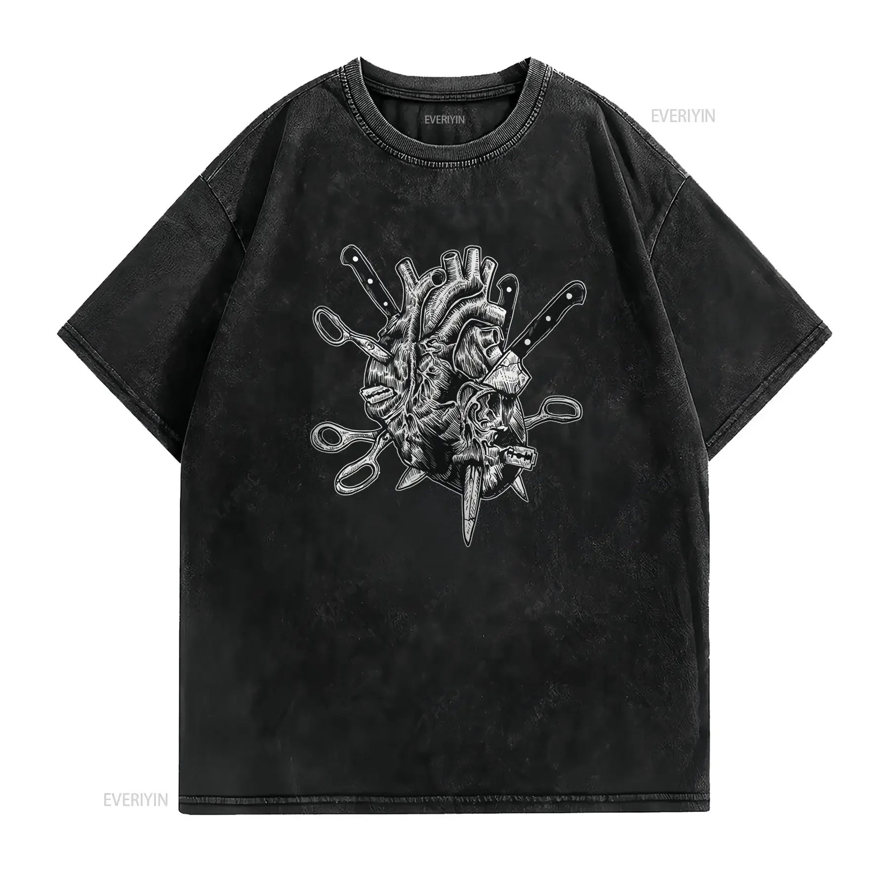Hurt Heart T shirt Alternative Clothing Aesthetic Pastel Goth Edgy Outfit Occult Emo Eboy E girl Clothes Dark Mori vintage