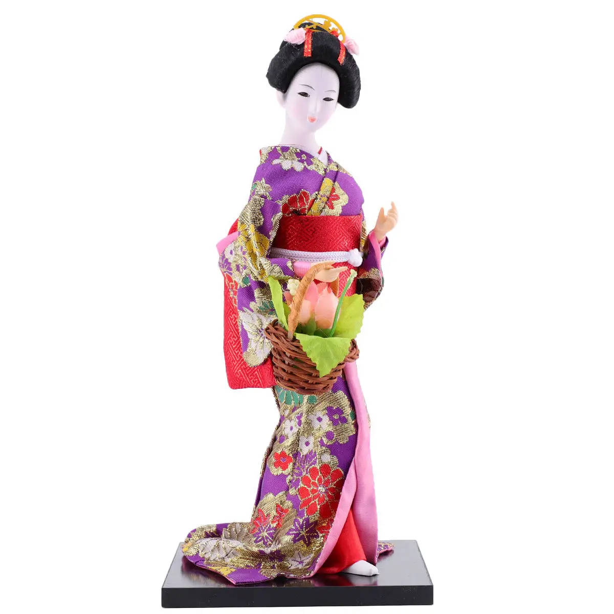 

Японская гейша: декоративная фигурка для дома, офиса, рабочего стола. Элегантный художественный подарок ручной работы, экологичный.