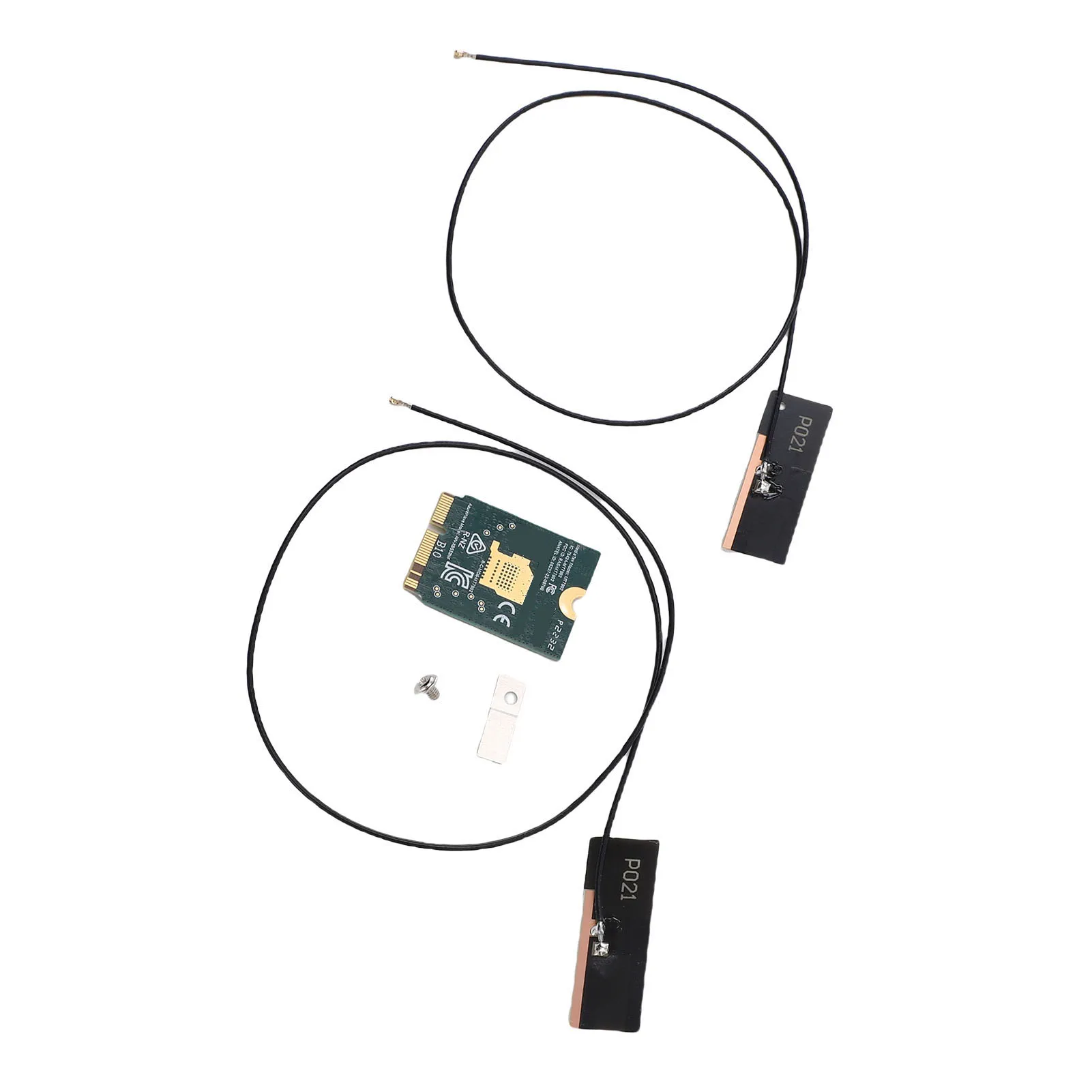 

WiFi 6E Card WiFi 6E Wireless Card M.2 NGFF 2.4GHz 5GHz 6GHz Triple Band 4200Mbps Laptop Wireless Card with Dual 8dBi Antenna