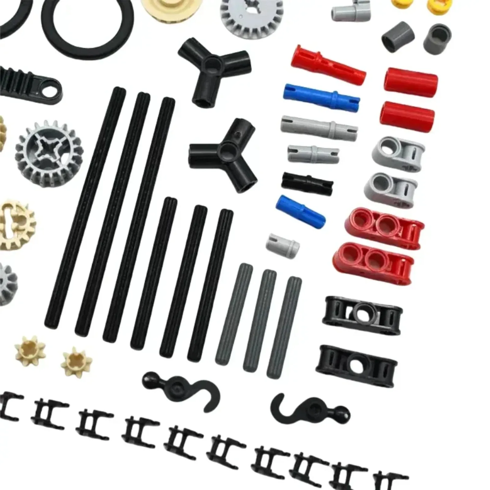 116pcs MOC Technical Building Parts Set with Axles, Gears and Connectors for DIY Models