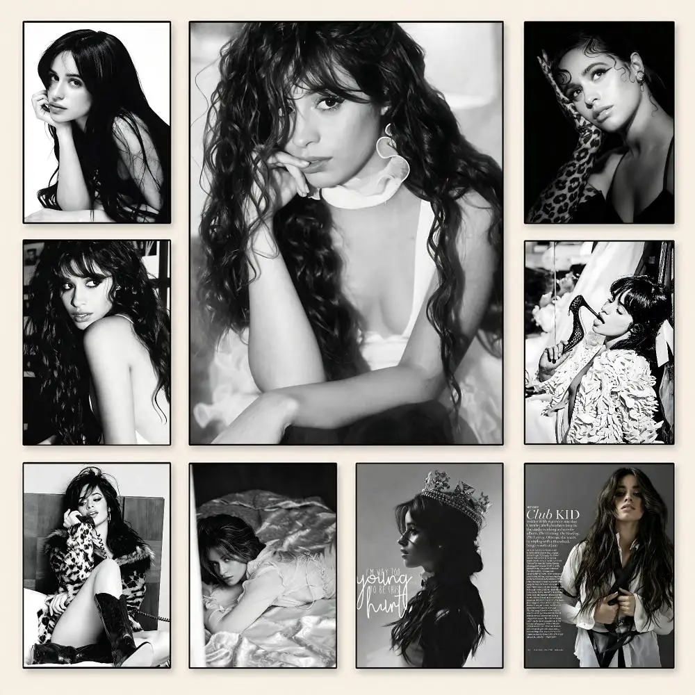 Celebrity Camila Cabello Poster Poster Minimalist Decor HD SelfAdhesive Wall Art for Home Café Bedroom Gift Aesthetic Hanging
