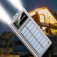 Batterie solaire 500000mAh, Ultra capacité, USB 4 en 1, charge Super rapide, combinaison USB pour iPhone, Samsung, Xiaomi, Huawei, alimentation extérieure 6