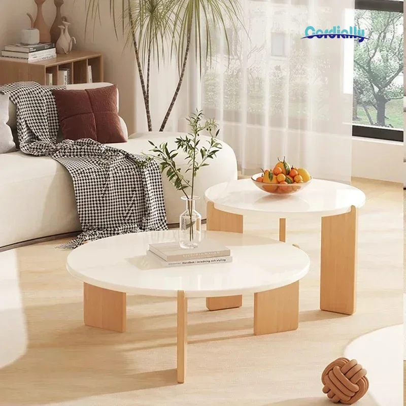 Luxury Coffee Table Decoration Accessories Wood Designer Japanese Living Room Dining Table Set Furniture Home Decor Modern